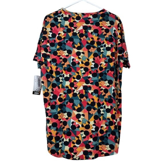 LuLaRoe Disney Womens XXS Tunic Shirt Stretch Minnie Mouse Geometric - NEW - Picture 2 of 5